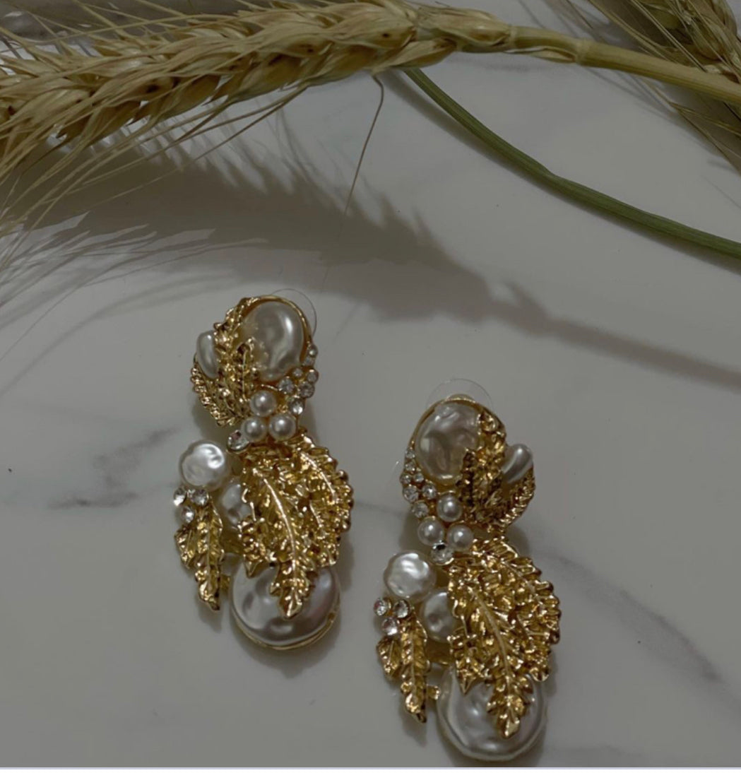 Baroque Earrings (Gold)