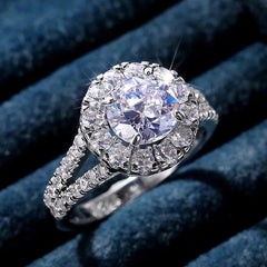 Silver Diamente Ring