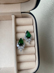 Emerald Pearcut Studs