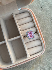 Pink Square Ring (Adjustable Size)