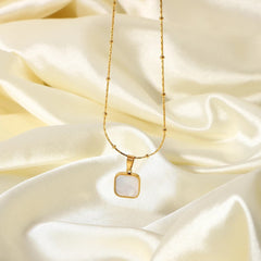 Ivory Square Necklace