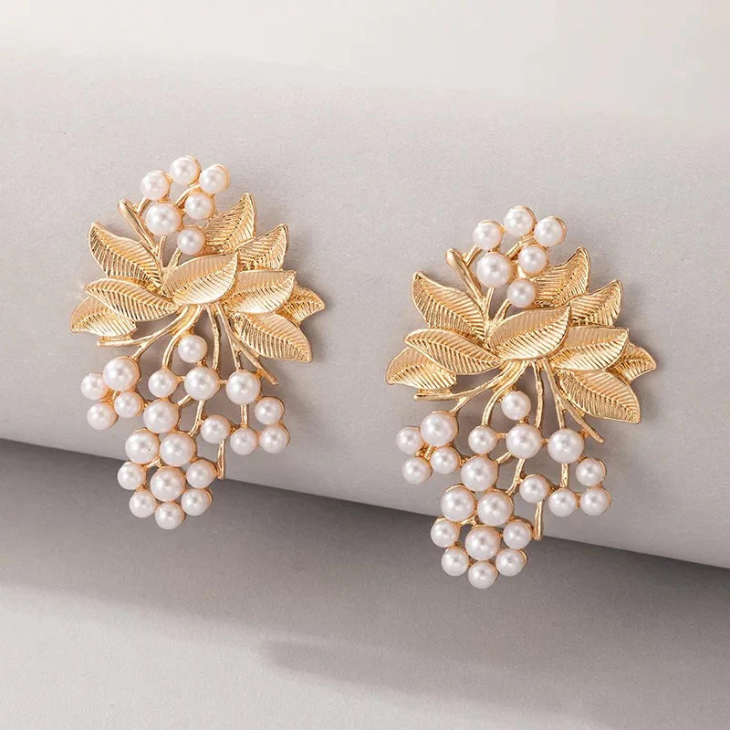 Gold Flora Earrings