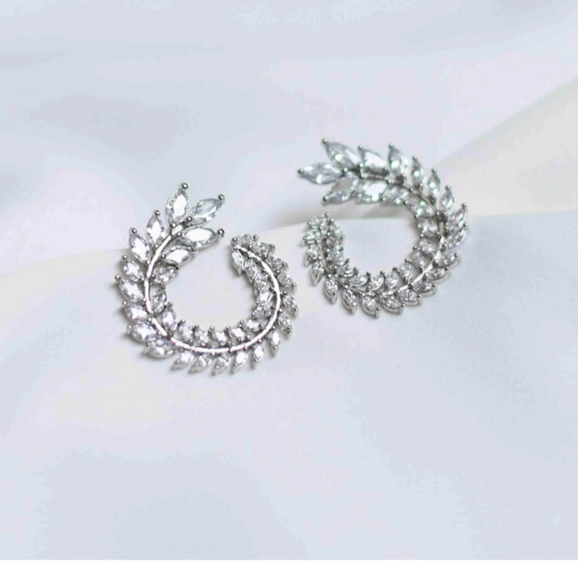 Silver Swirl Earrings